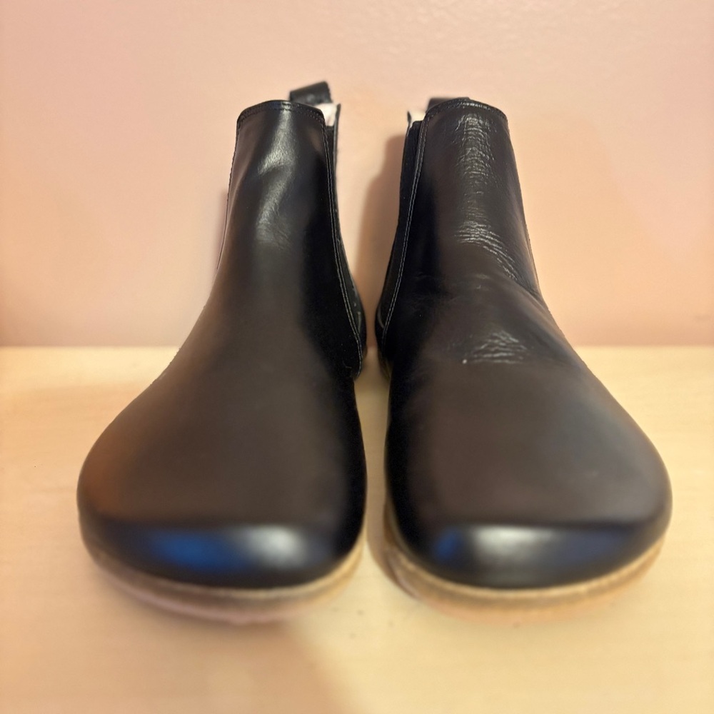Groundz Handmade Leather Clay Chelsea Boots Shoes Barefoot Earthing Black 38 - Picture 9 of 12